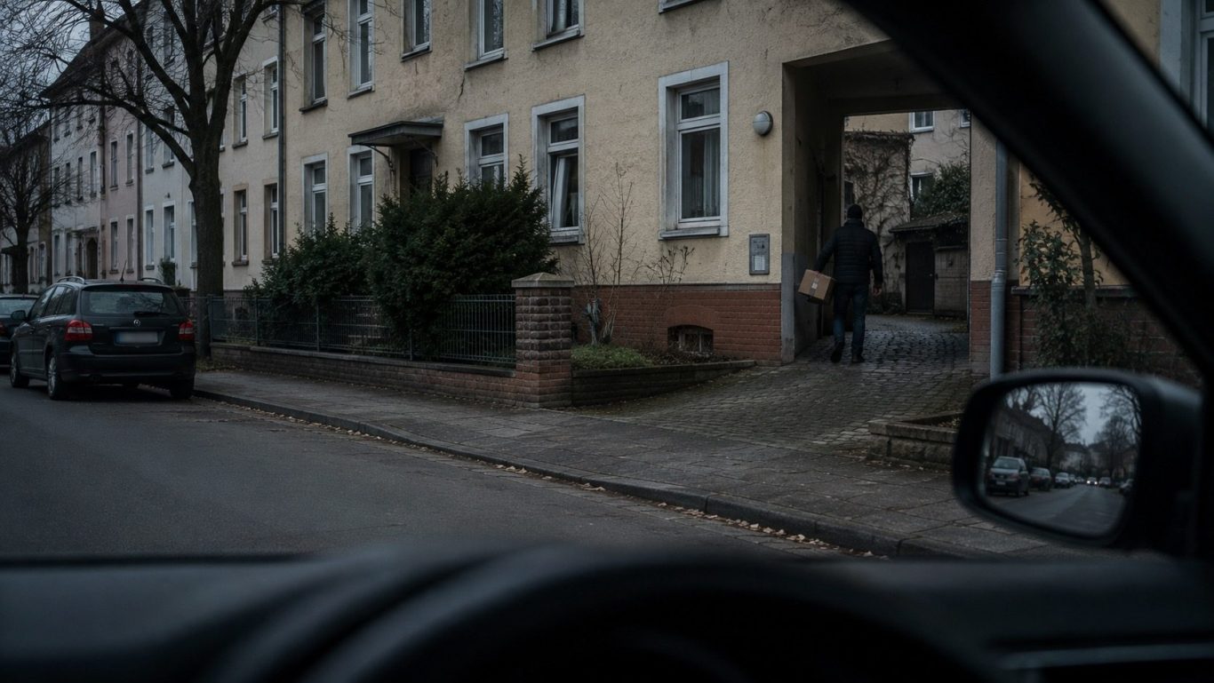 Privatdetektiv Eisenach – Adressermittlung eines Schuldners Diskrete Observation bei einer Adressermittlung in Eisenach – ein Schuldner wird beim Zugang zum Hinterhof dokumentiert.